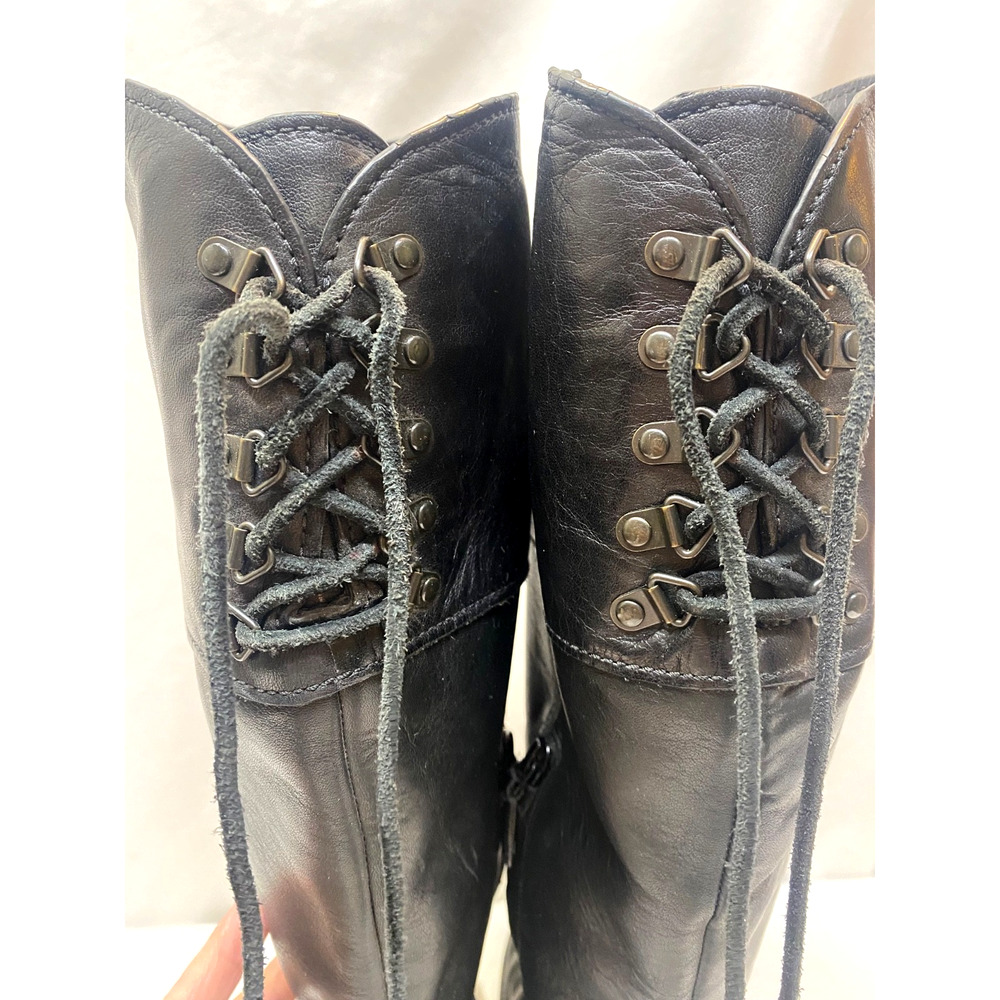 Cole Haan Women's Knee High Black Leather Riding Boots 7B - Picture 5 of 13